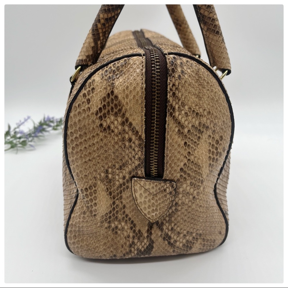 J&M DAVIDSON Python Boston Bag - Picture 10 of 17